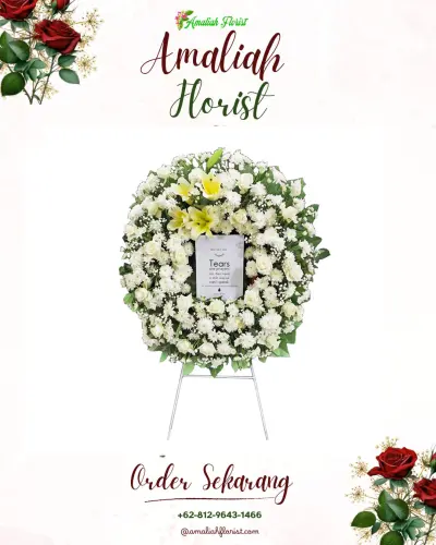 Krans Bunga Duka Cita di Semoyo